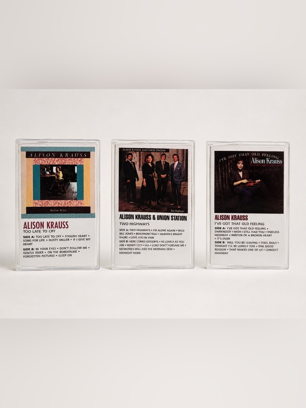 Alison Krauss Cassette Tape Bundle of 3 | Tested & Working | Excellent Condition